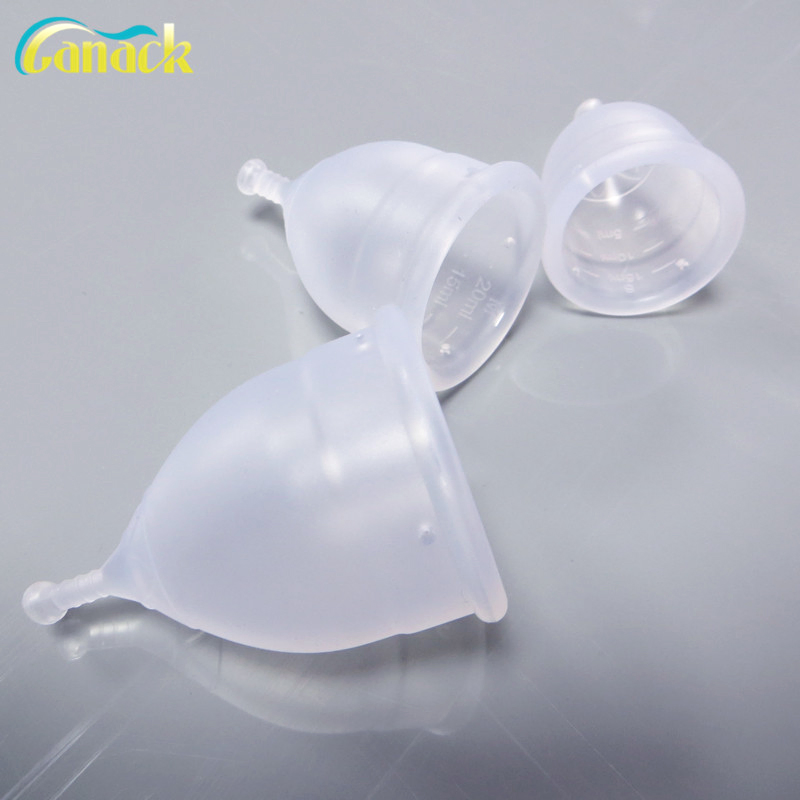 Copa menstrual de silicona médica para higiene femenina