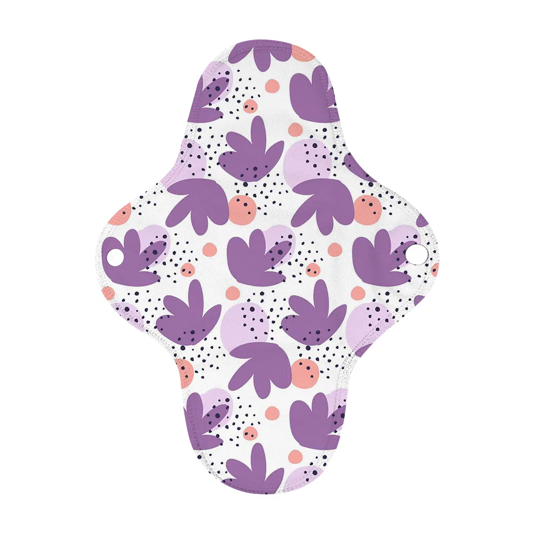 Conjunto de compresas de tela para mujeres, lavables y reutilizables, compresas menstruales para damas