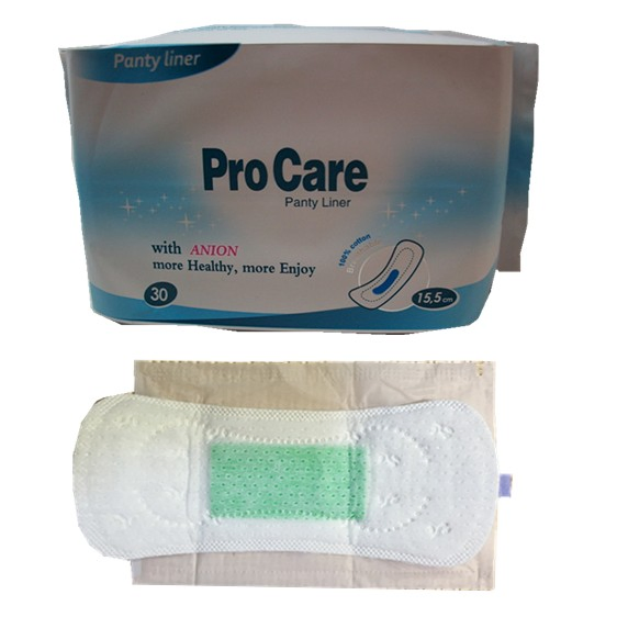 Protectores diarios herbales aniónicos premium sin alas para mujeres