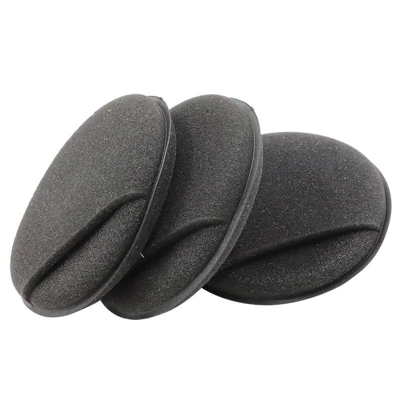 12PCS Esponjas redondas de espuma de cera polaca para aplicar en cristales de coche de calidad superior y creativa