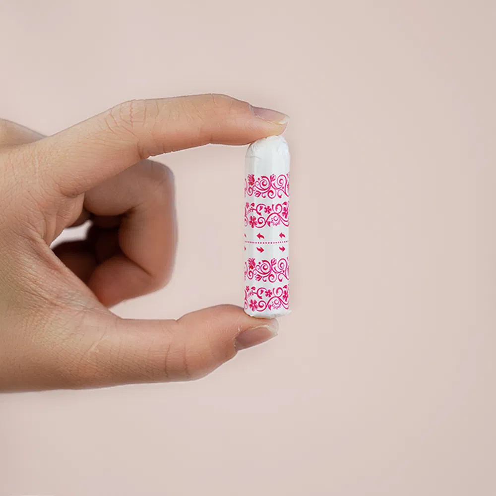 Tampones de algodón ecológicos con aplicador para el cuidado menstrual