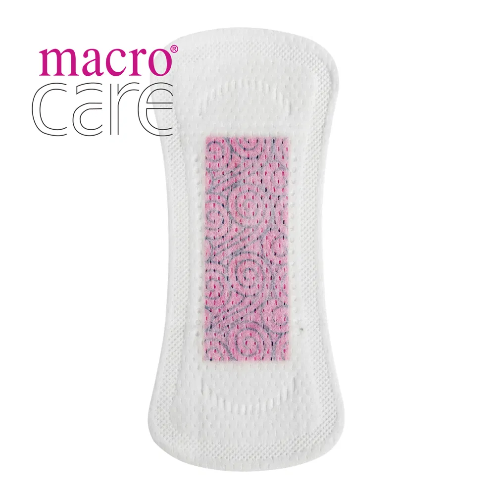 Protectores diarios de bambú biodegradable aniónicos de Macro Care 100% de algodón orgánico con hierbas