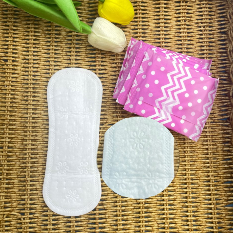 Mini Compresas Sanitarias Biodegradables de Uso Diurno 155mm Protectores Diarios para Mujeres