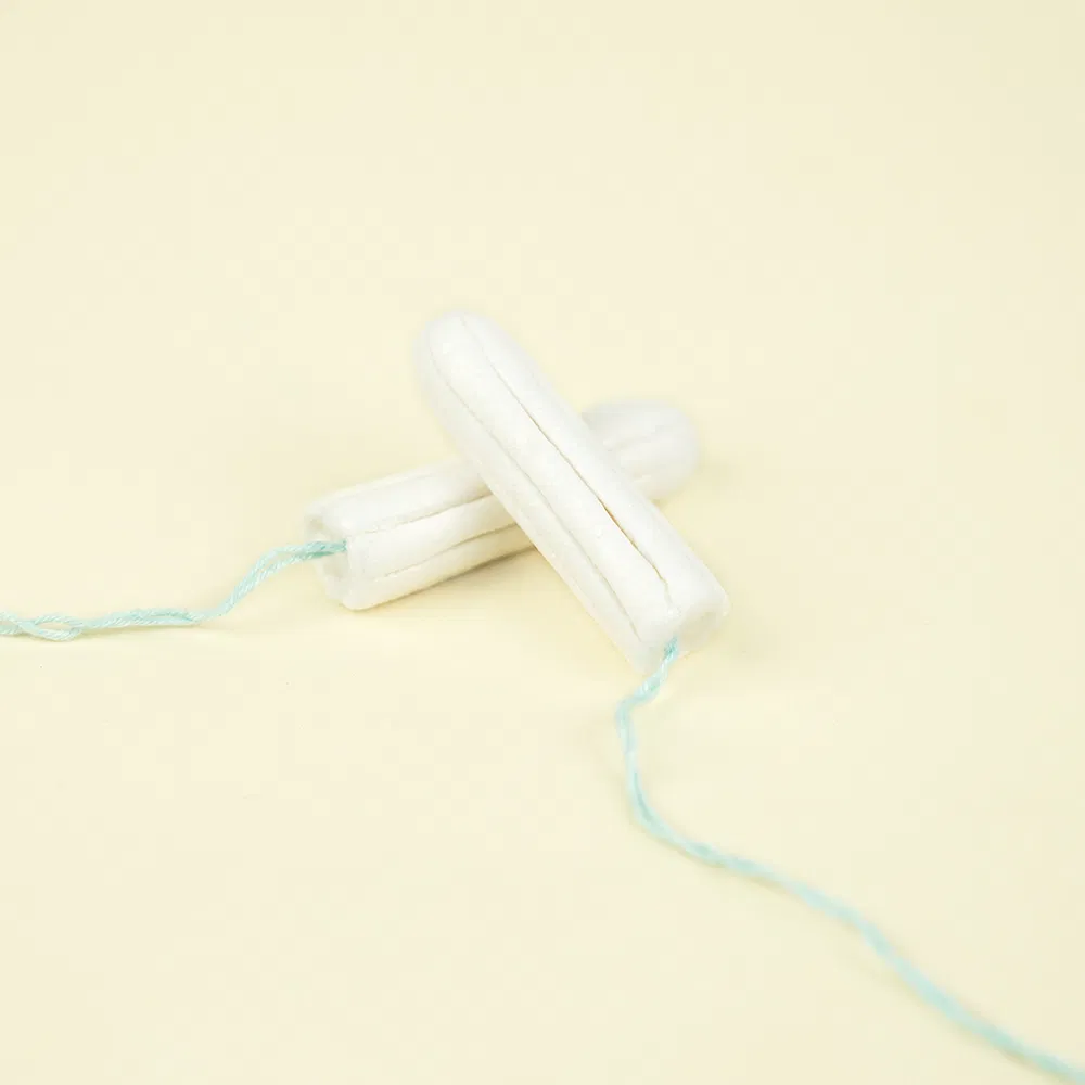 Aplicador de plástico de tampones de perlas para mujeres de algodón orgánico tampón