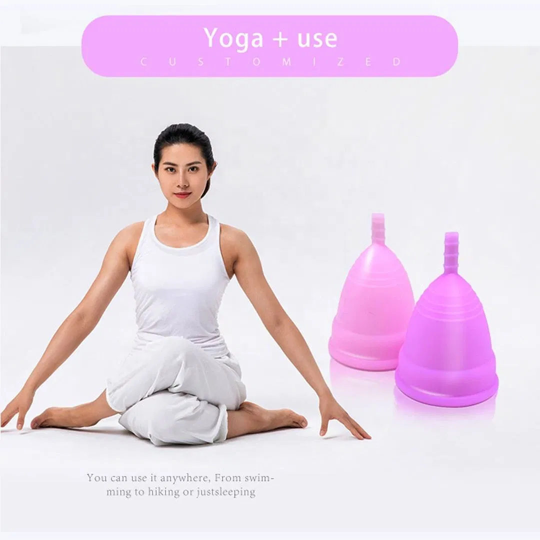 Copa menstrual de silicona reutilizable ecológica premium para mujeres