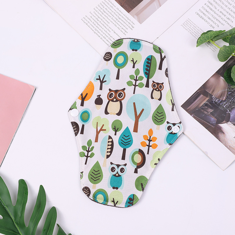 Toalla sanitaria de algodón orgánico reutilizable personalizada para mujeres