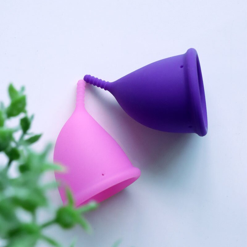 Copa menstrual de silicona médica orgánica para flujo abundante, a prueba de fugas, cómoda y sanitaria