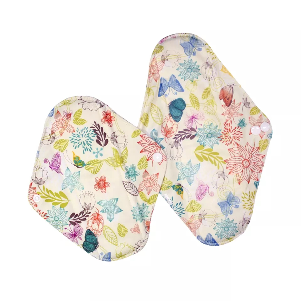 Mejor Patrón Equivalente Francés En Español UK Algodón Orgánico de Bambú Completo Compresas Menstruales Sanitarias Fabricación Lavables Reutilizables Compresas Sanitarias para Principiantes