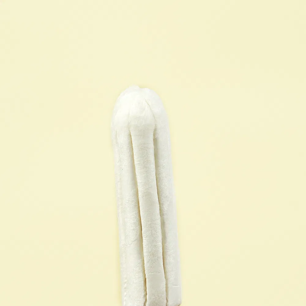 Aplicador de plástico de tampones de perlas para mujeres de algodón orgánico tampón