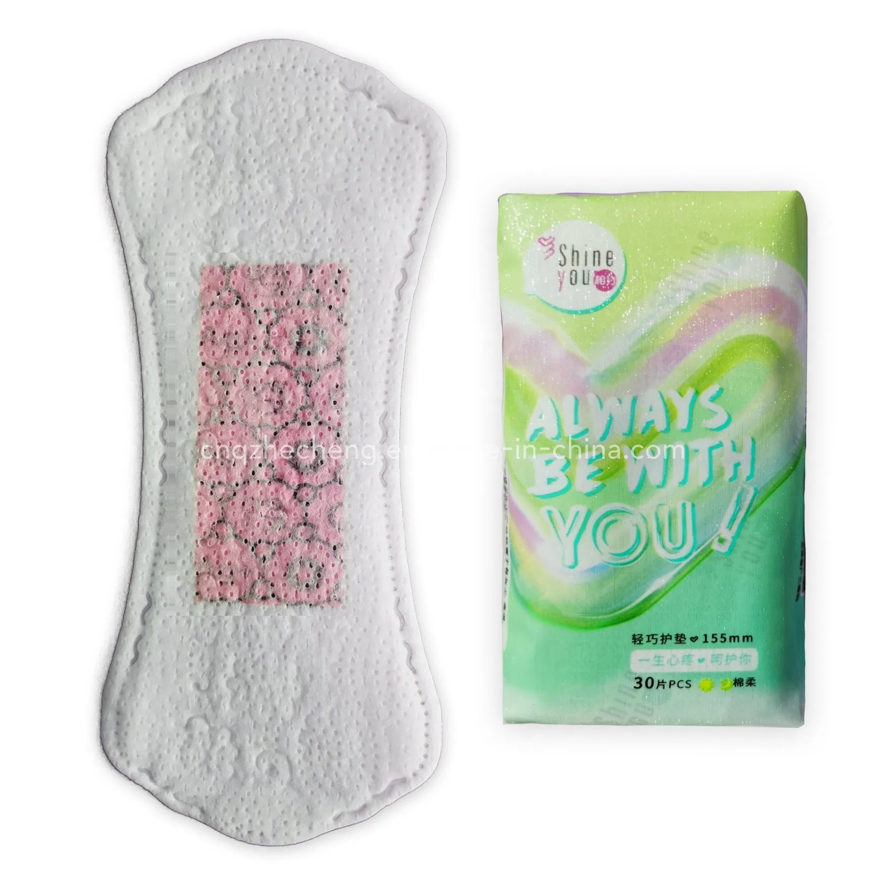 Precios económicos de protectores diarios ultra delgados de algodón transpirables y biodegradables para mujeres