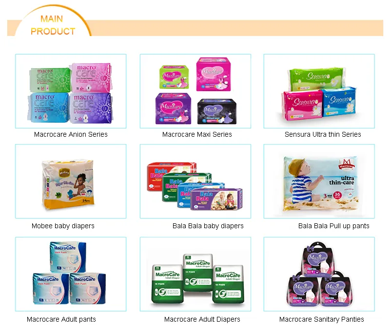 Higiene Femenina OEM Toalla Sanitaria Orgánica Aniónica de Algodón Biodegradable Toalla Sanitaria/ Compresas Sanitarias