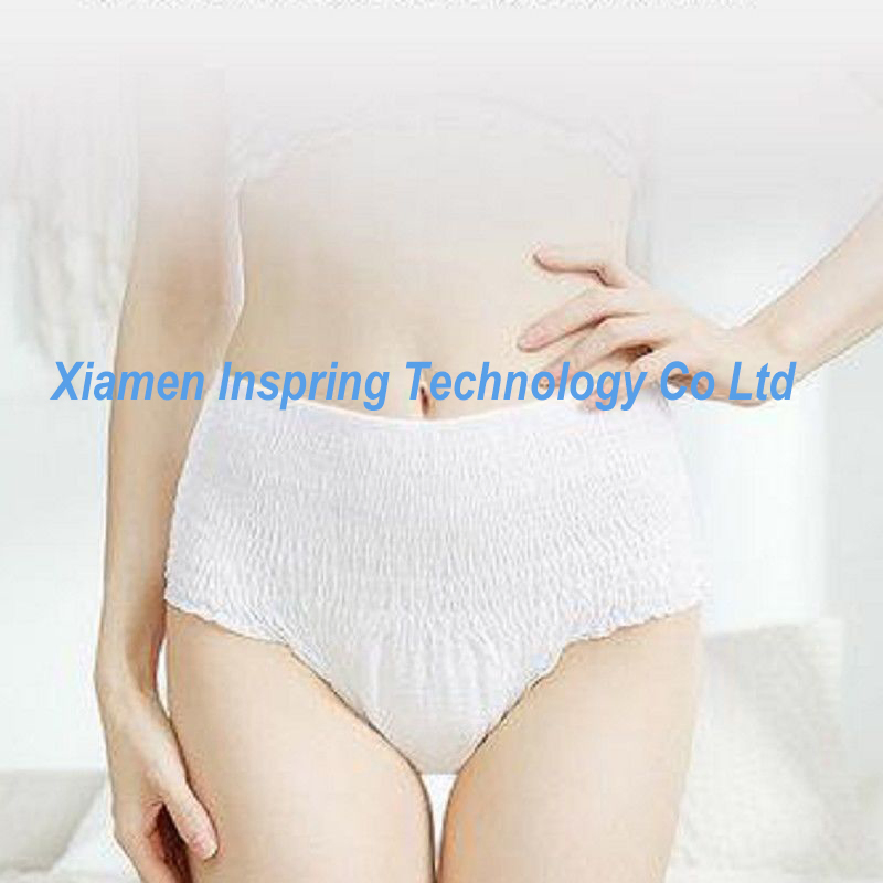 Ropa interior de algodón orgánico para mujeres, pantalones menstruales sanitarios de higiene