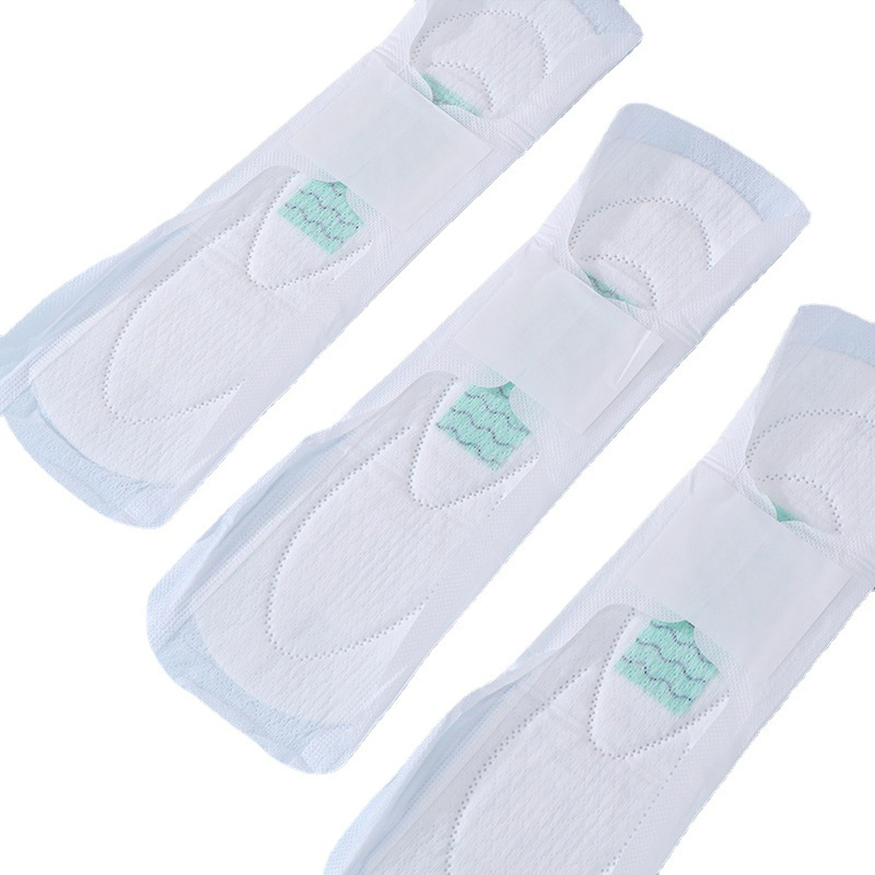 Precio Mayorista 100% Algodón Orgánico 320pads Compresas Menstruales Biodegradables de Noche OEM para Mujeres