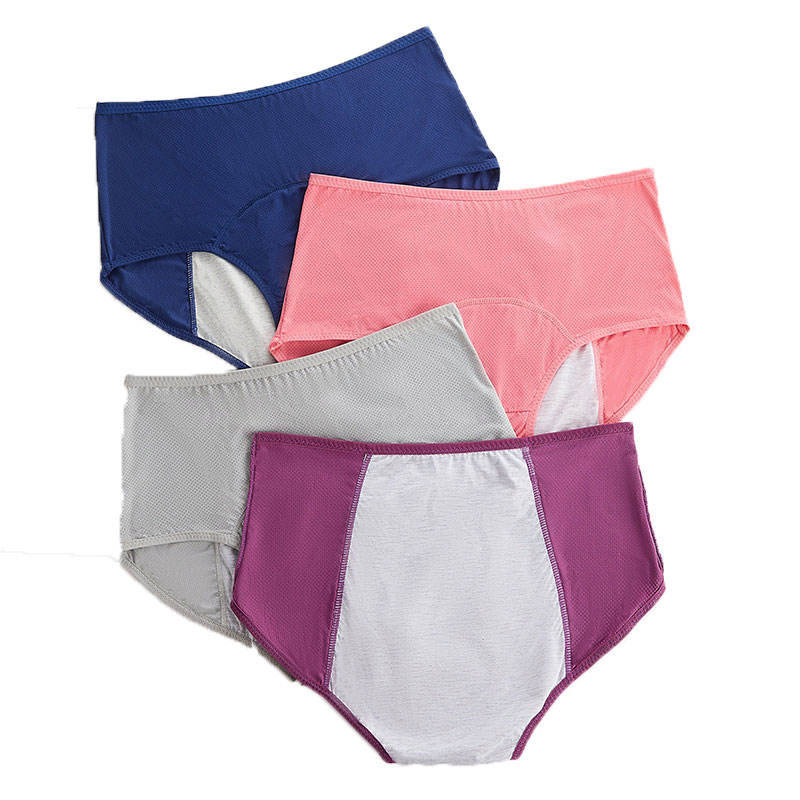 Pantalones menstruales a prueba de fugas de periodo fisiológico, pantalones sanitarios de tía, pantalones transpirables de cintura media alta, ropa interior para mujeres