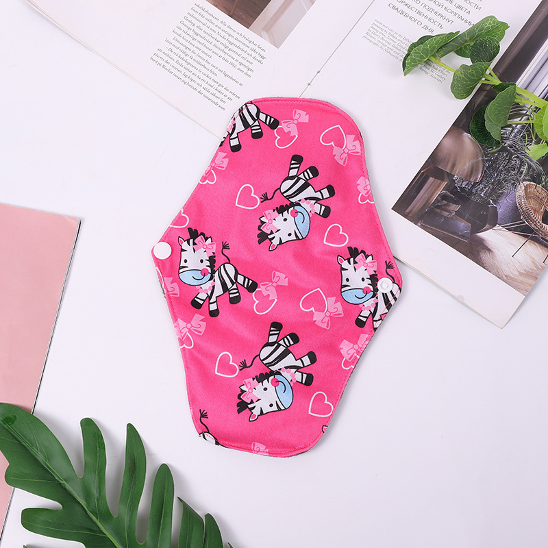 Toalla sanitaria de algodón orgánico reutilizable personalizada para mujeres
