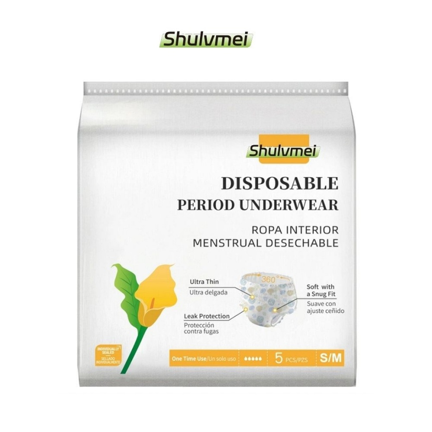 Ropa interior menstrual transpirable para una comodidad y soporte óptimos