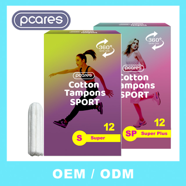 Mujer Tampones OEM Alta Calidad Suaves Tampones Femeninos Impermeables Tejido, Sin Fragancia
