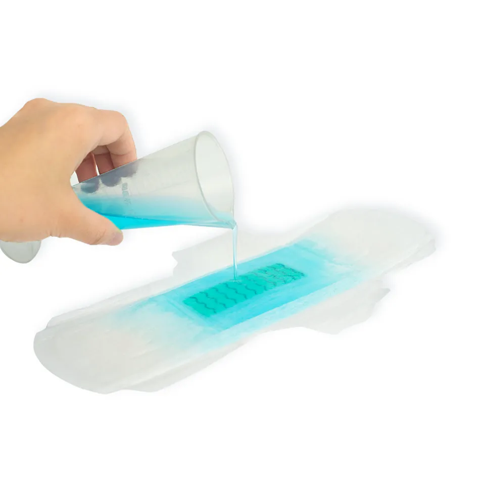 Configuraciones de compresas sanitarias