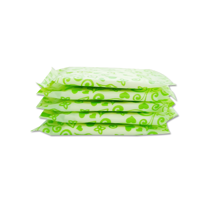 100% Compresa desechable de algodón biodegradable con pulpa de fluff