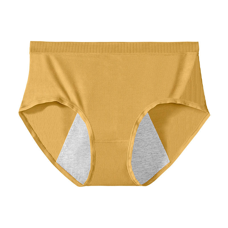 Pantalones fisiológicos tía menstrual de algodón puro, ropa interior de prevención de fugas laterales, pantalones higiénicos y seguros