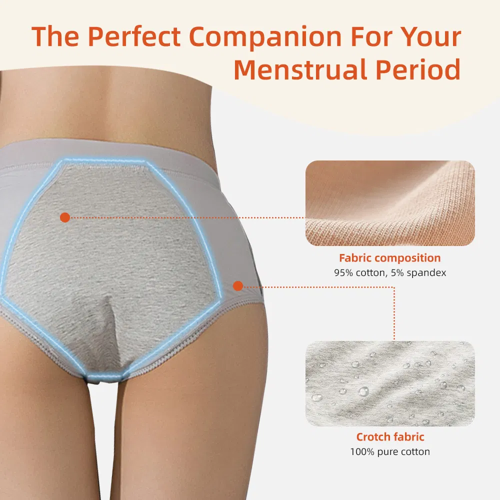 Ropa de vestir resistente a fugas Lanties menstruales reutilizables periodo ropa de vestir