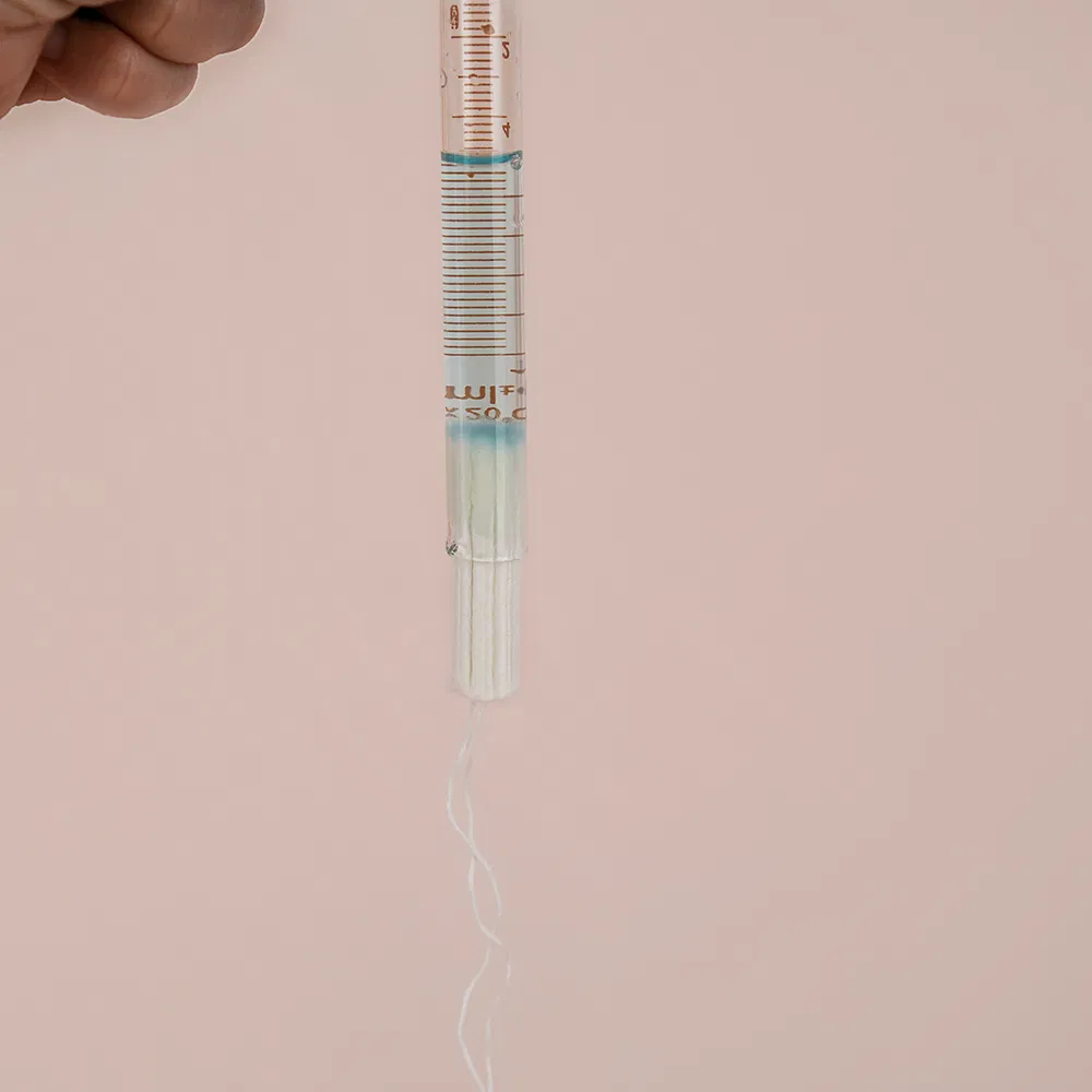 Tampones de algodón ecológicos con aplicador para el cuidado menstrual