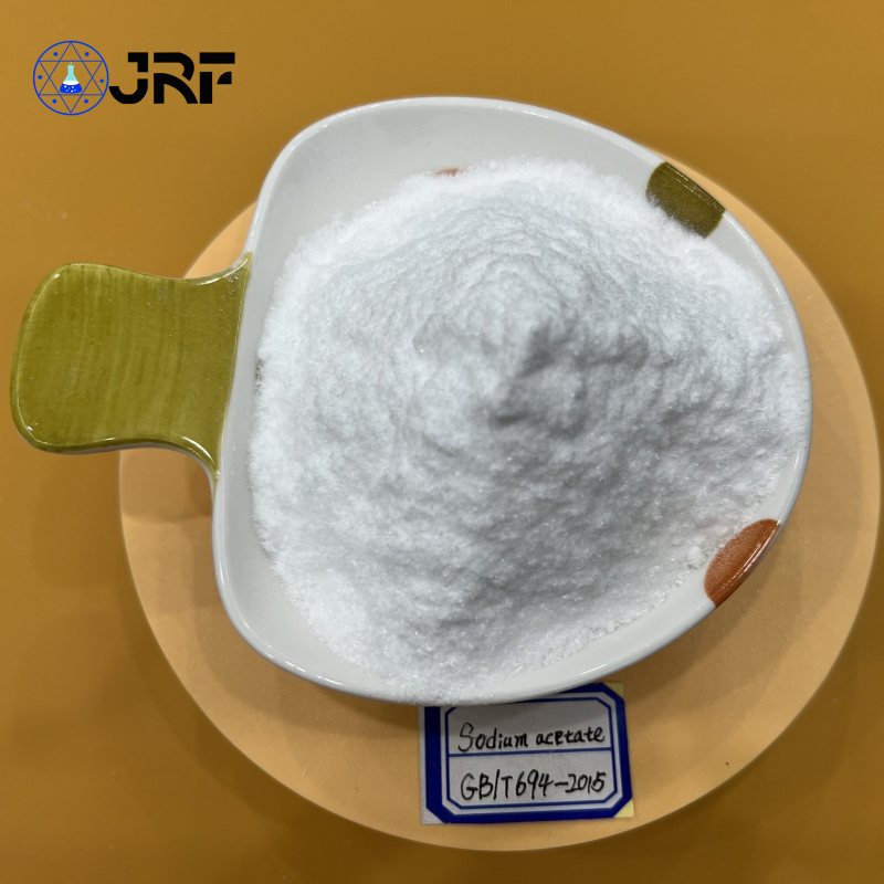 Grado industrial 99% alta pureza acetato de sodio anhidro agente de tampón de impresión fcc CAS: 127-09-3