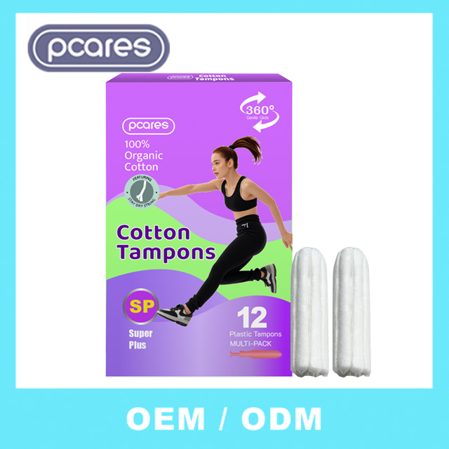 Mujer Tampones OEM Alta Calidad Suaves Tampones Femeninos Impermeables Tejido, Sin Fragancia