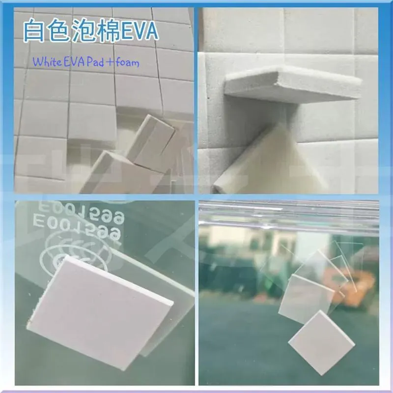 Almohadillas de EVA y corcho para vidrio