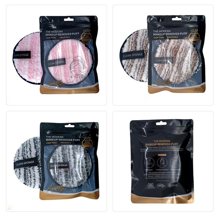 Toalla de cara de esponja limpiadora personalizada OEM para desmaquillado, almohadilla de algodón para desmaquillado, esponja orgánica para quitar el maquillaje del rostro