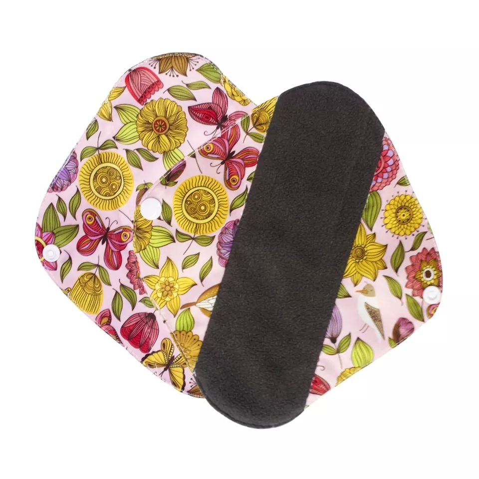 Compresas menstruales de tela reutilizables y lavables, protectores diarios para mujeres