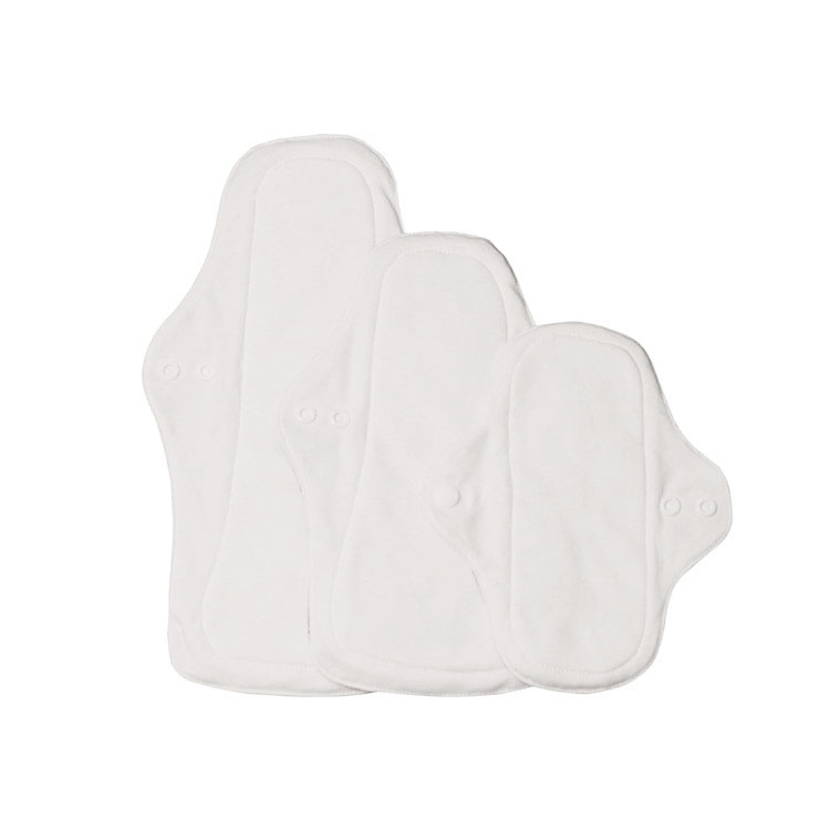Compresas menstruales de tela reutilizables de superficie suave 240mm para el día