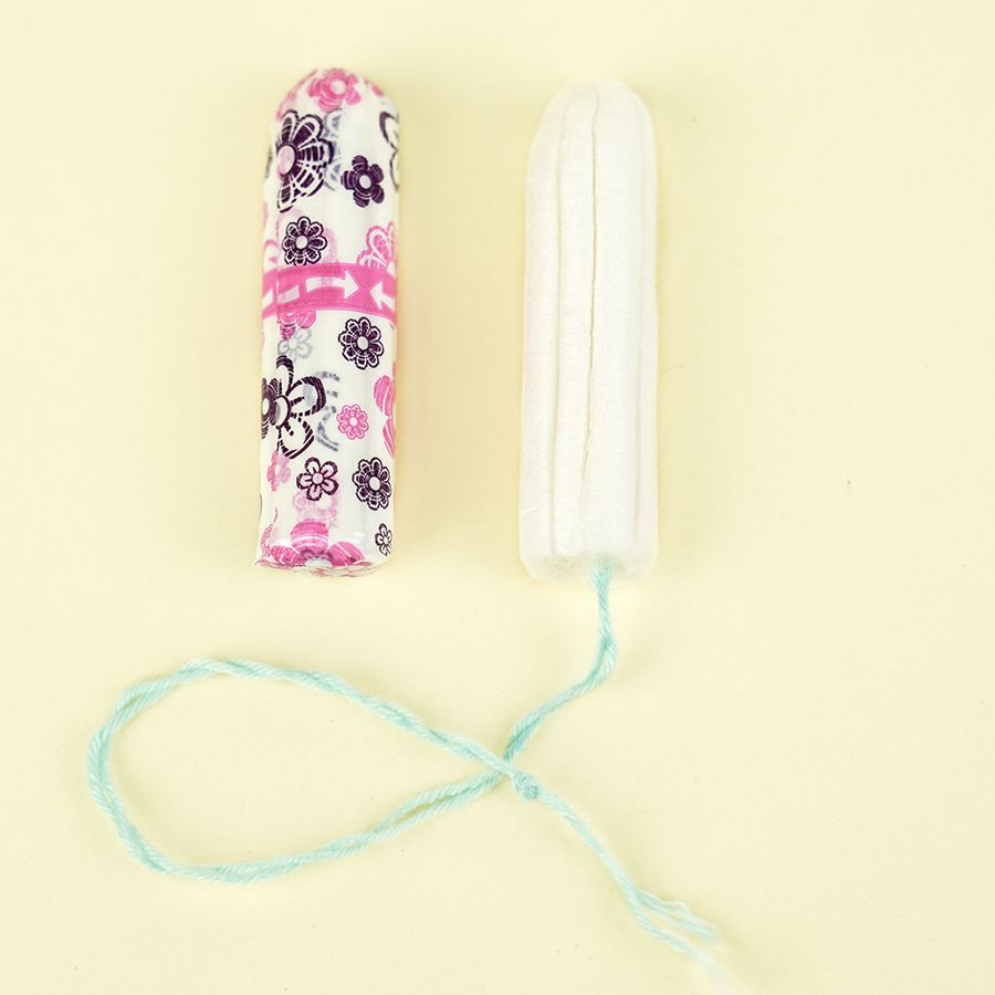 Aplicador de plástico de tampones de perlas para mujeres de algodón orgánico tampón