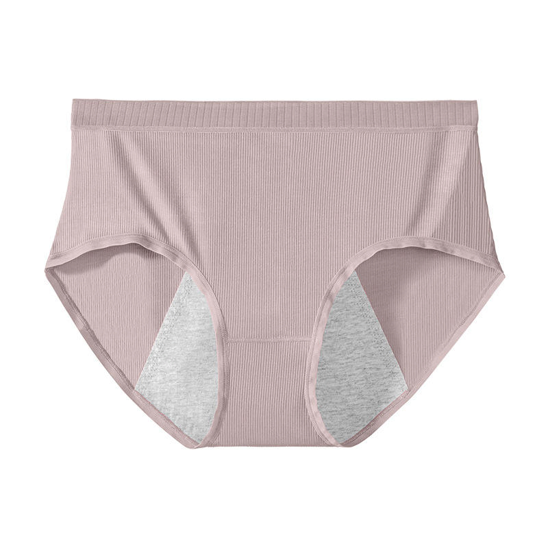 Pantalones fisiológicos tía menstrual de algodón puro, ropa interior de prevención de fugas laterales, pantalones higiénicos y seguros