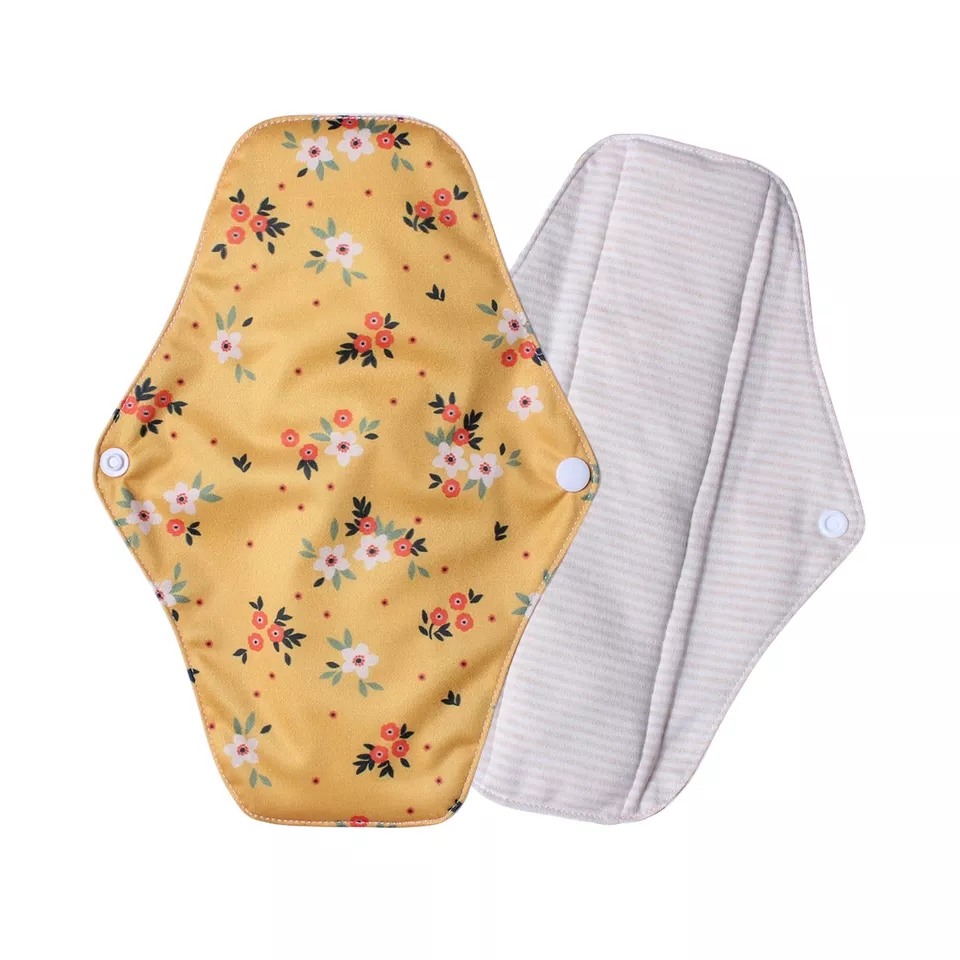 Mejor Patrón Equivalente Francés En Español UK Algodón Orgánico de Bambú Completo Compresas Menstruales Sanitarias Fabricación Lavables Reutilizables Compresas Sanitarias para Principiantes