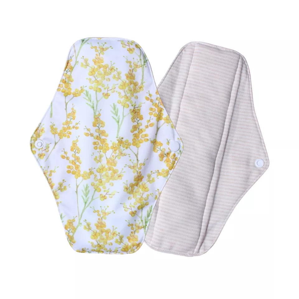 Mejor Patrón Equivalente Francés En Español UK Algodón Orgánico de Bambú Completo Compresas Menstruales Sanitarias Fabricación Lavables Reutilizables Compresas Sanitarias para Principiantes
