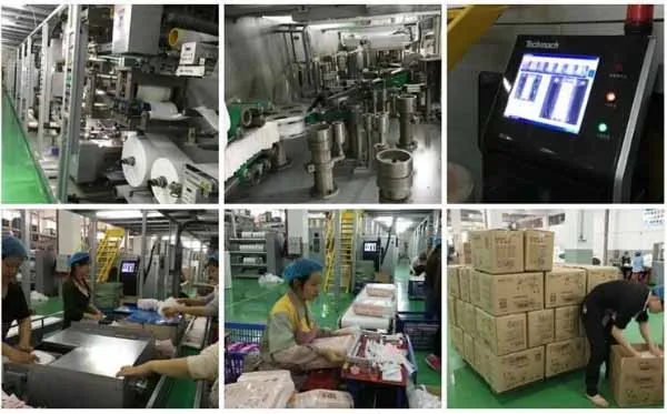 Proceso de producción de protectores diarios