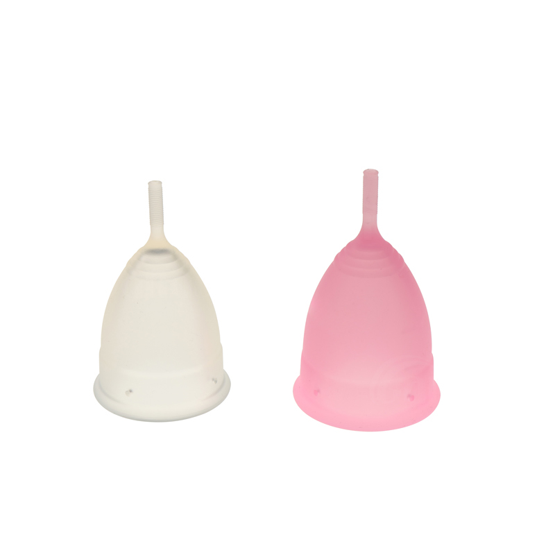 Copa menstrual de silicona médica transparente