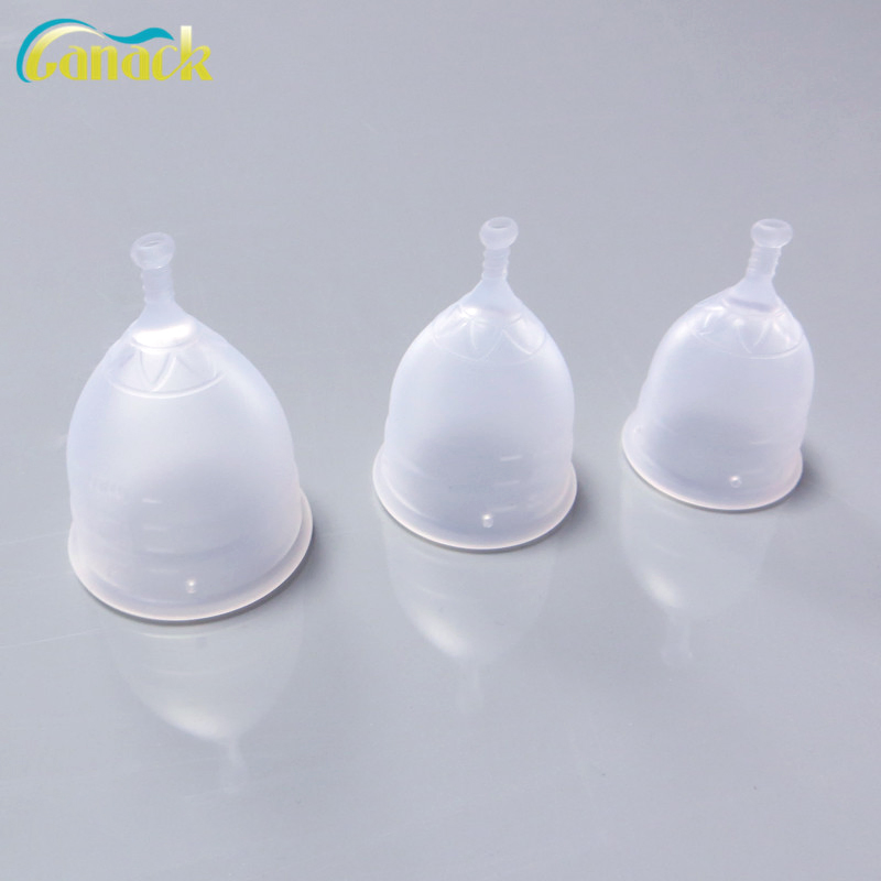 Copa menstrual de silicona médica para higiene femenina