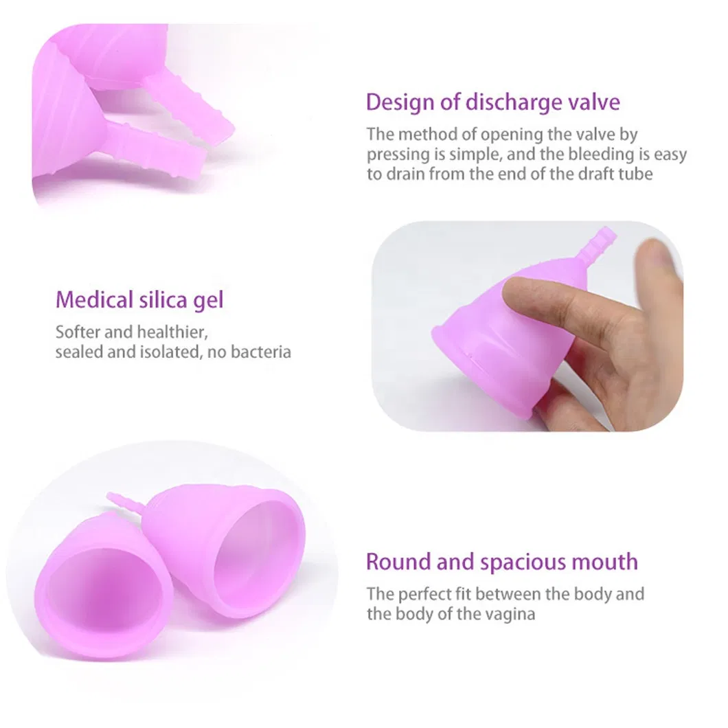 Copa menstrual de silicona segura y cómoda para mujeres, para uso durante todo el día