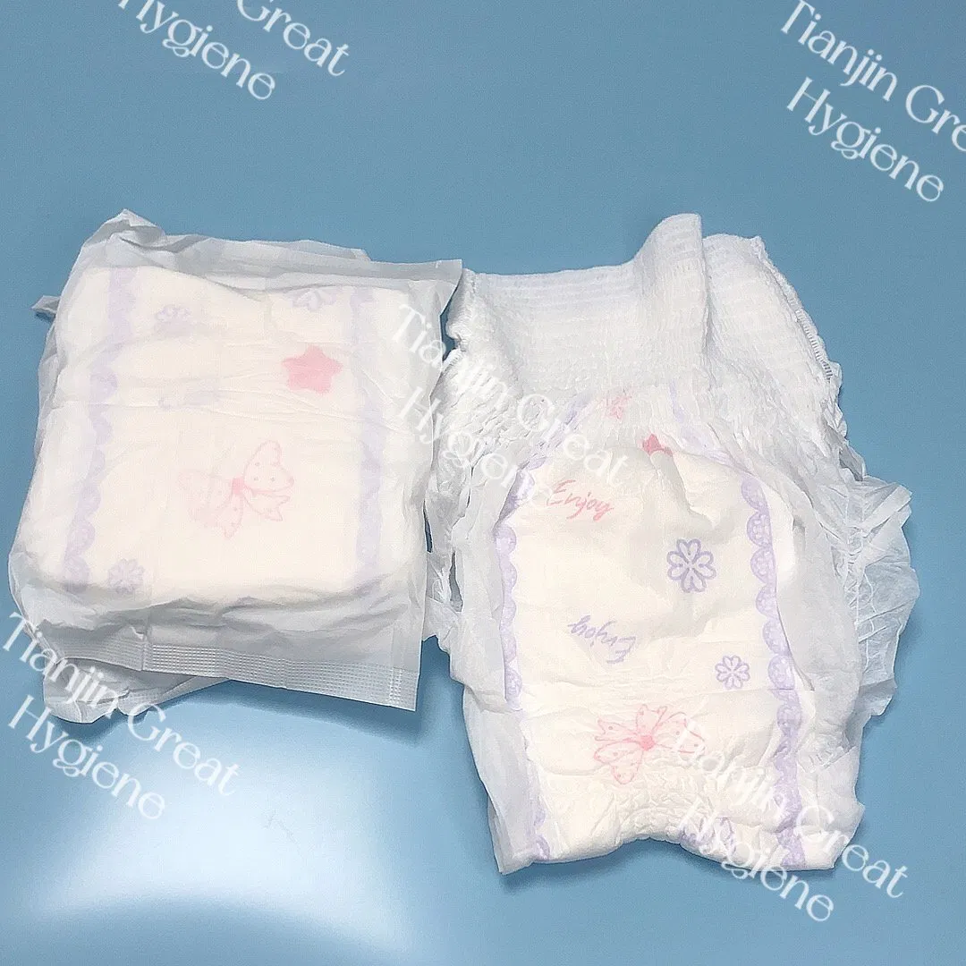 Muestra gratuita OEM Pantalones menstruales desechables para mujeres y hombres, bragas desechables para el período, compresas sanitarias para mujeres
