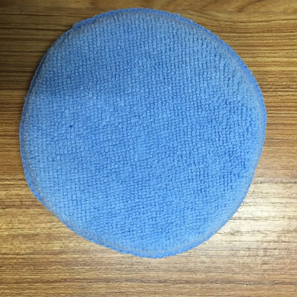 Esponja de espuma de microfibra suave para pulido de automóviles, almohadilla aplicadora de cera