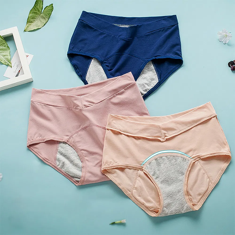 Ropa interior menstrual a prueba de fugas para mujeres