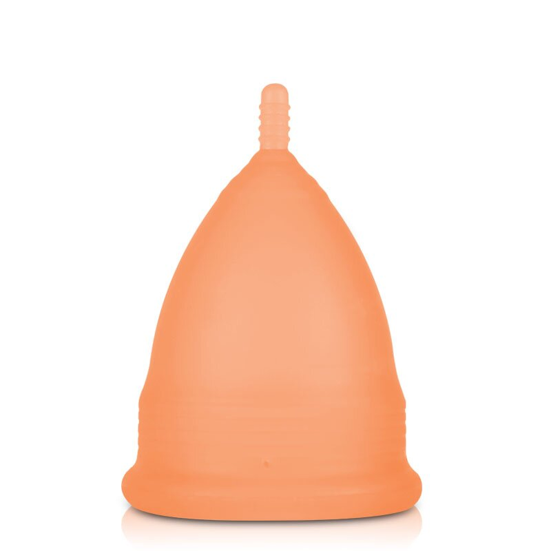 Copa menstrual de silicona médica orgánica para flujo abundante, a prueba de fugas, cómoda y sanitaria