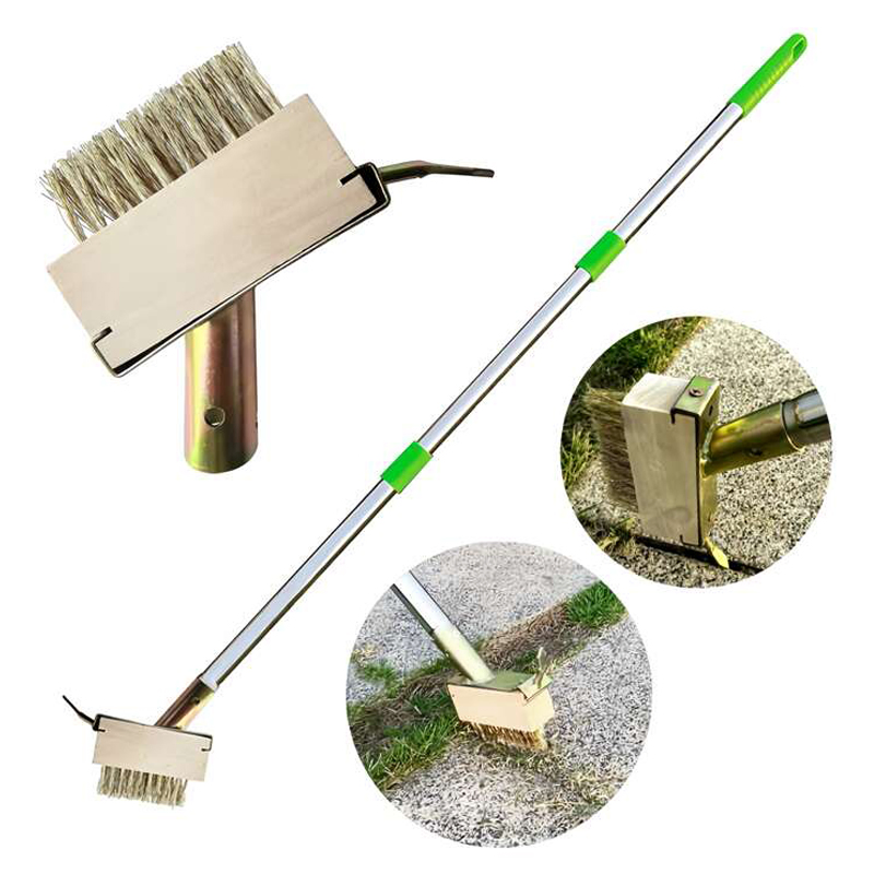 58" Crack Weeder Remover Brush for Garden Deck and Pavement Cleaning