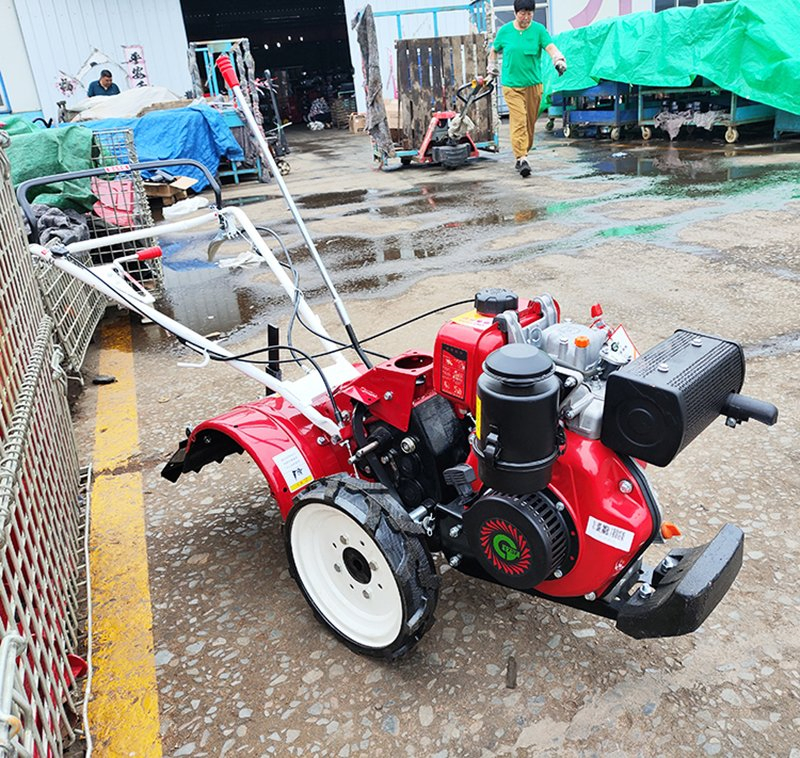 7HP Hand Operated Gasoline Rotary Tiller Mini Small Farm Cultivator Machine
