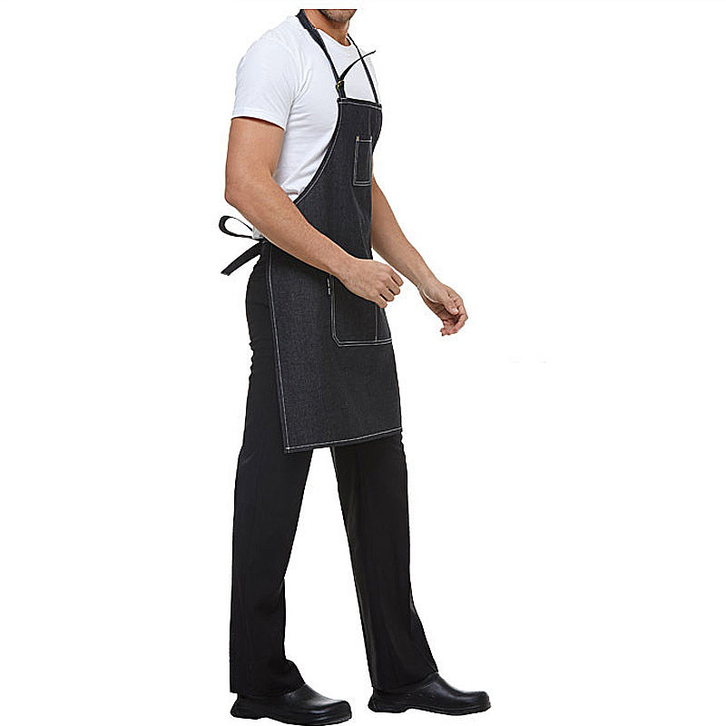 Reusable Durable Waterproof Canvas Aprons for Camping &amp; Kitchen Cleaning Chef Tools for Men-Eco-Friendly Adjustable Waist