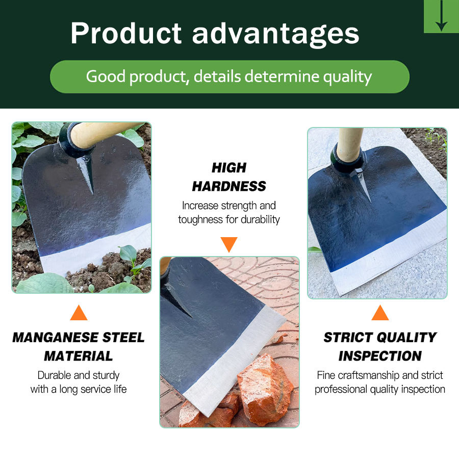 Factory Wholesale Railway Steel Hand Farm Agriculture Garden Hoe