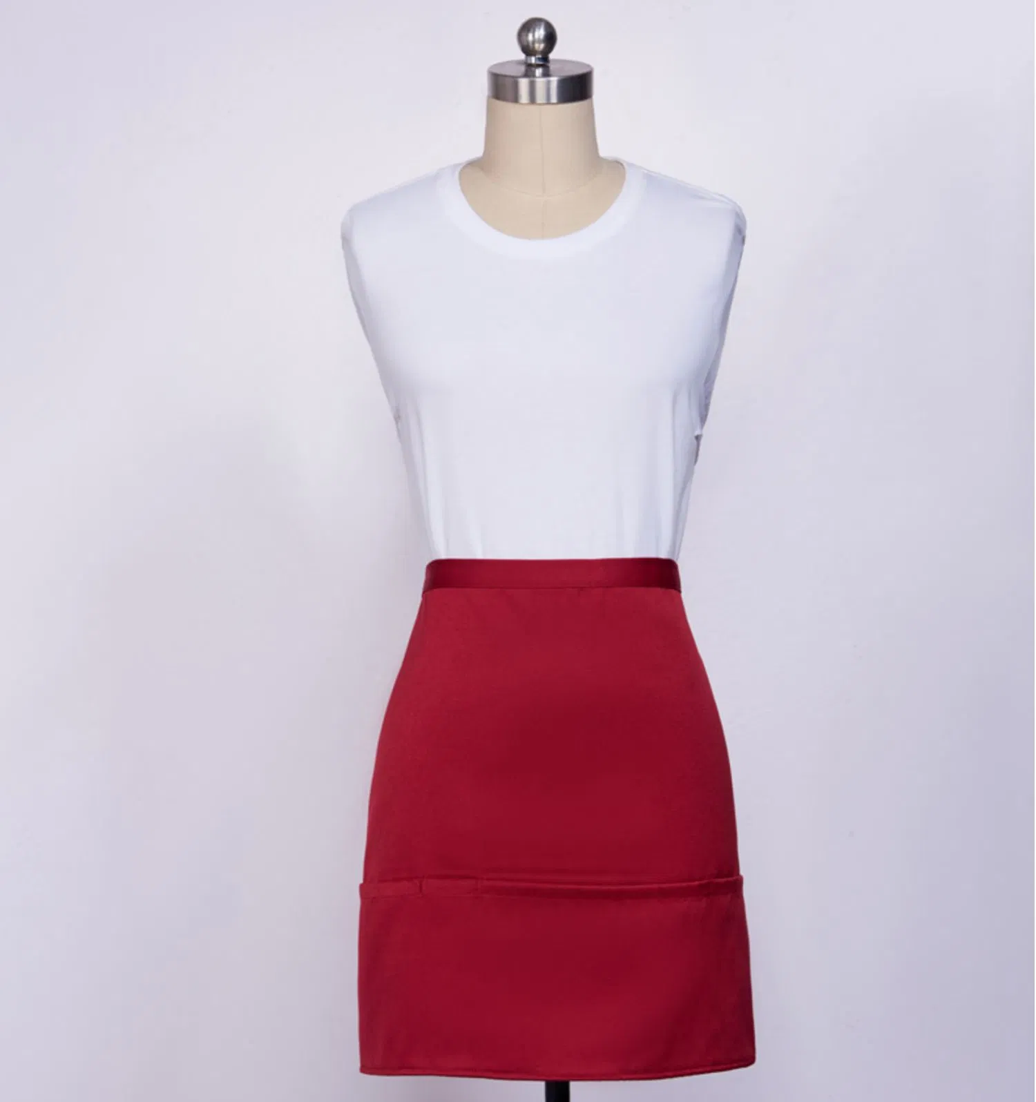 Custom Logo Half-Body Canvas Gardening Apron Vintage Canvas Aprons Men Work Apron with Tool Pockets