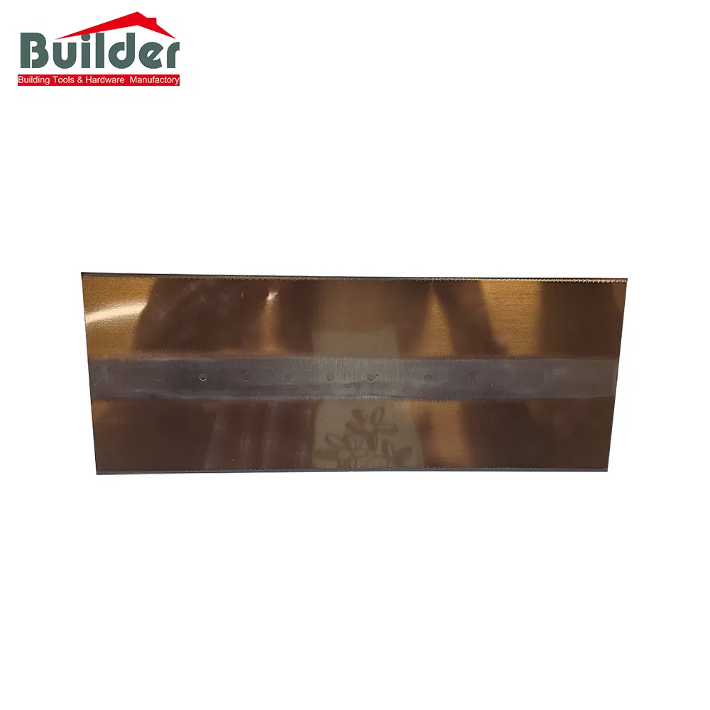 Professional Concrete Stainless Steel Golden Plastering Trowel with Bikogrip Handle